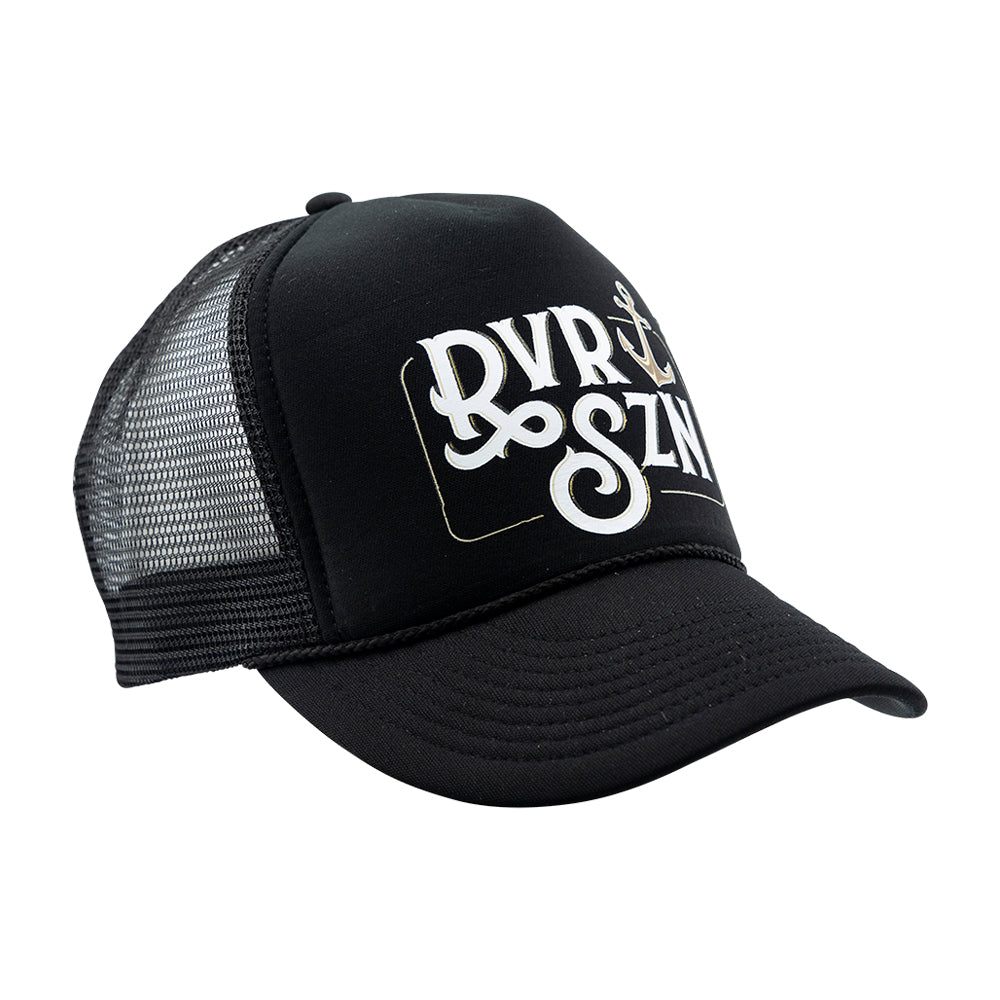 Anchored Trucker Hat - Black